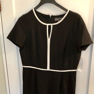 Black and white business casual romper